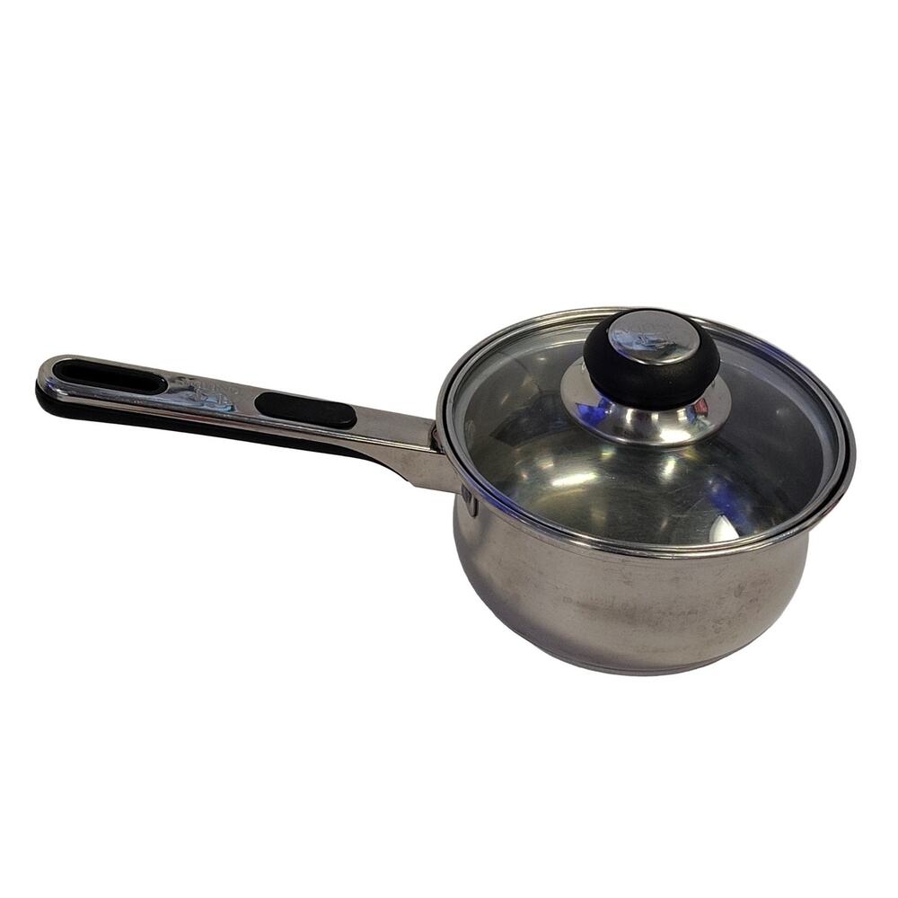 Onedia 2 qt 18/10 Stainless Steel Saucepan Pot Kettle Glass Lid